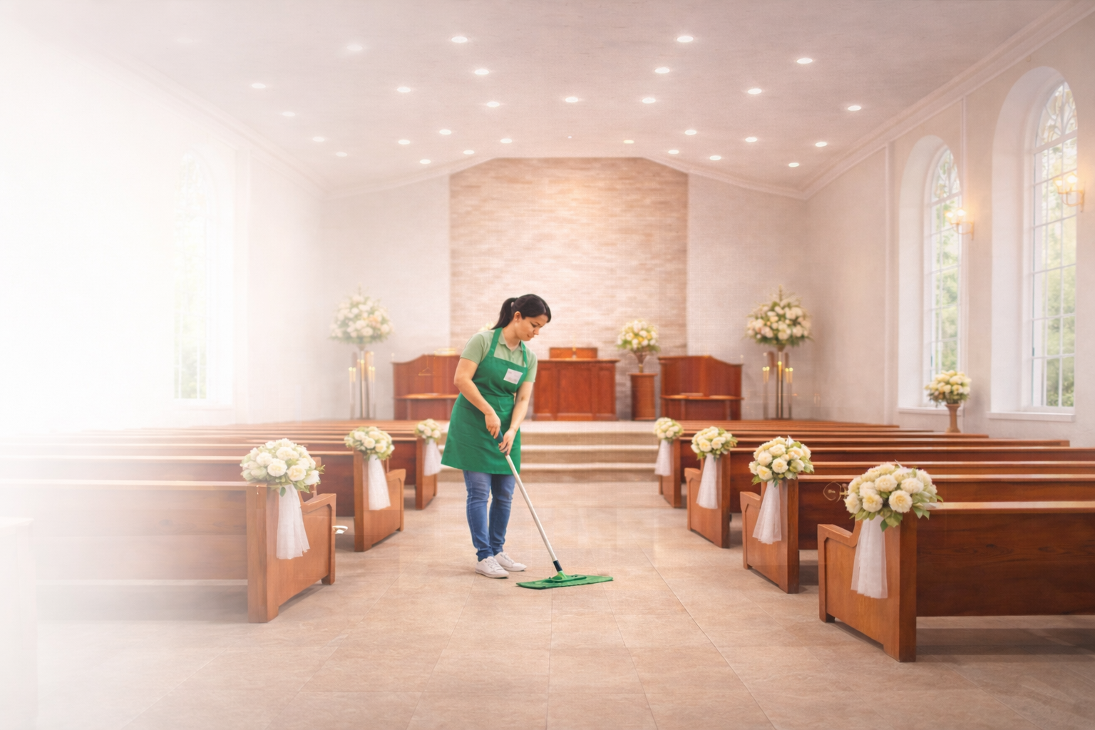 Professional church cleaning services for worship facilities