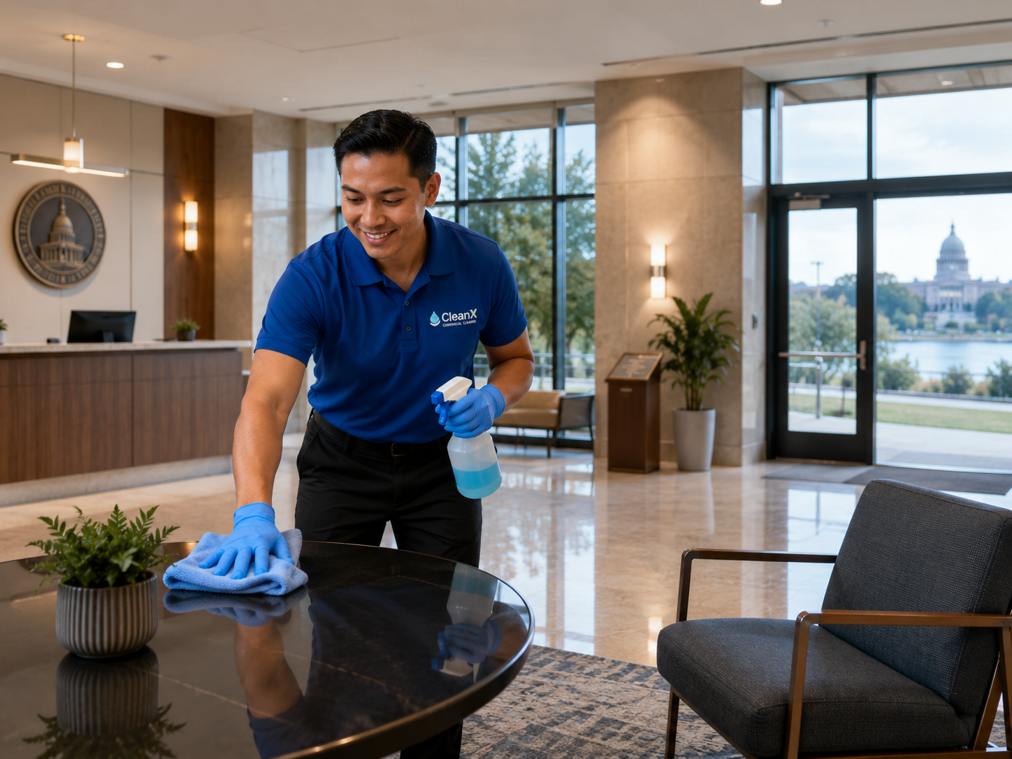 Olympia commercial cleaning services by CleanX
